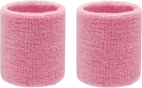 3 inch Wrist Sweatbands Sports Wristband Cotton Sweat Band Armbands for Men and Women Tennis, Basketball, Running, Gym, Working Out (1 Pair) in Saudi Arabia