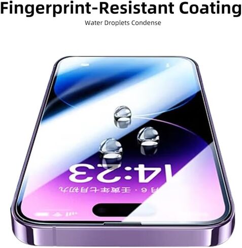 واقي شاشة من الزجاج المقوى لهاتف iPhone 14 / iPhone 13 [6.1 بوصة]، طبقة من الزجاج المقوى المقاوم للخدش بصلابة 9H مع مجموعة محاذاة تلقائية، سهل التركيب - عبوتان in Kuwait