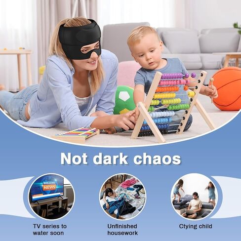 Migraine Relief Cap, Foldable Eye Visible Headache Relief Cap, Migraine Relief Hot and Cold Hangover Cap Ice Gel Cap 360° Fit, Migraine Ice Mask, Migraine Hat Headache Best Home Health Gift in Saudi Arabia