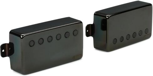 مجموعة التقاط الجيتار المميزة من EMG JH James Hetfield، حزمة من الكروم الأسود مع 12 قطعة من اختيارات الجيتار، وقماش تلميع الصوت السائل in Kuwait