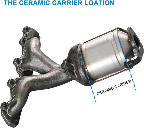 محول تحفيزي من BoardRoad مناسب مباشرة لـ 2004-2008 شيفروليه ماليبو 2.2/2.4L / 2006-2008 Pontiac G6 2.4L / 2007-2008 Saturn Aura 2.4L in Kuwait