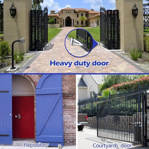 Heavy-Duty Metal Door stoppers for Doors up to 2.7 inches at The Bottom Wedge Door Stops for Residential and Commercial use Door Stops Rubber and alloyfor Doors on Tile, Concrete, Carpet, Wood Floors in Saudi Arabia