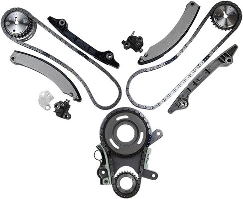 Timing Chain Kit w/o Gears | Fit for Dodge Dakota Durango Nitro Ram 1500, Jeep Commander Grand Cherokee Liberty, Mitsubishi Raider 3.7L 226CID V6 SOHC Vin K | OE#: 9-0393SA TKMI037NG, TK10210 in Saudi Arabia