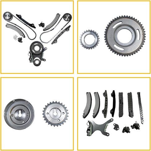 Timing Chain Kit w/o Gears | Fit for Dodge Dakota Durango Nitro Ram 1500, Jeep Commander Grand Cherokee Liberty, Mitsubishi Raider 3.7L 226CID V6 SOHC Vin K | OE#: 9-0393SA TKMI037NG, TK10210 in Saudi Arabia