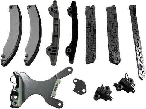 Timing Chain Kit w/o Gears | Fit for Dodge Dakota Durango Nitro Ram 1500, Jeep Commander Grand Cherokee Liberty, Mitsubishi Raider 3.7L 226CID V6 SOHC Vin K | OE#: 9-0393SA TKMI037NG, TK10210 in Saudi Arabia