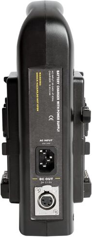 شاحن بطارية Came-TV Dual V Mount/V Lock، شاحن مزدوج القناة V Mount متوافق مع جميع بطاريات 14.4V/14.8V V Mount/V Lock in Kuwait