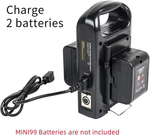 شاحن بطارية Came-TV Dual V Mount/V Lock، شاحن مزدوج القناة V Mount متوافق مع جميع بطاريات 14.4V/14.8V V Mount/V Lock in Kuwait