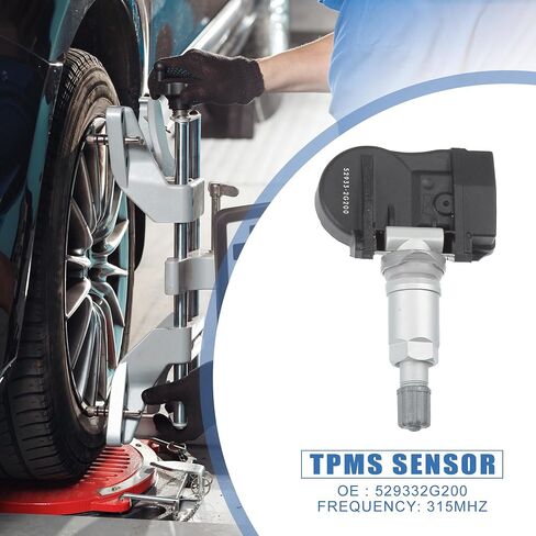 X AUTOHAUX 4 قطعة 315 ميجا هرتز سيارة TPMS قطعة بديلة لمستشعر رقم 529332G200 لشركة هيونداي أكسنت 2006-2007 لشركة هيونداي سوناتا 2006-2008 لشركة هيونداي تيبورون 2007-2008 in Saudi Arabia