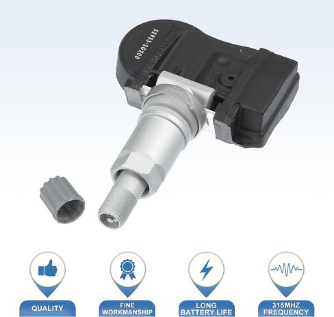 X AUTOHAUX 4 قطعة 315 ميجا هرتز سيارة TPMS قطعة بديلة لمستشعر رقم 529332G200 لشركة هيونداي أكسنت 2006-2007 لشركة هيونداي سوناتا 2006-2008 لشركة هيونداي تيبورون 2007-2008 in Saudi Arabia