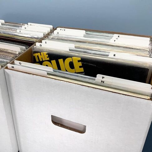 قطعة واحدة من مقسم السجلات البيضاء، فواصل السجلات البلاستيكية، فواصل تسجيل الفينيل لتنظيم تسجيلات الفينيل DVD، فواصل مؤشر الموثق (12.5 × 13.49 بوصة) in Kuwait