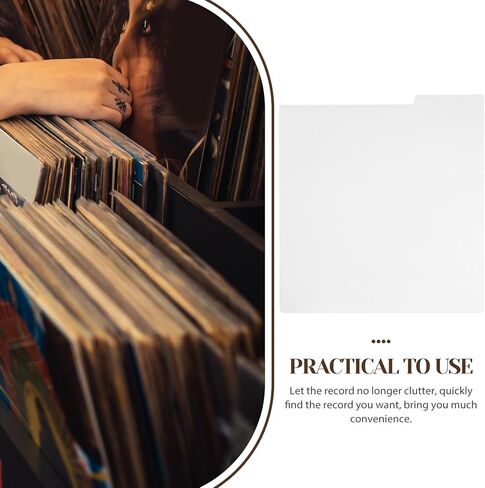 قطعة واحدة من مقسم السجلات البيضاء، فواصل السجلات البلاستيكية، فواصل تسجيل الفينيل لتنظيم تسجيلات الفينيل DVD، فواصل مؤشر الموثق (12.5 × 13.49 بوصة) in Kuwait