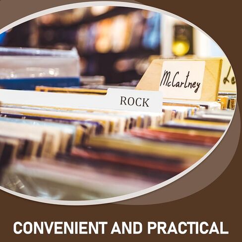 قطعة واحدة من مقسم السجلات البيضاء، فواصل السجلات البلاستيكية، فواصل تسجيل الفينيل لتنظيم تسجيلات الفينيل DVD، فواصل مؤشر الموثق (12.5 × 13.49 بوصة) in Kuwait