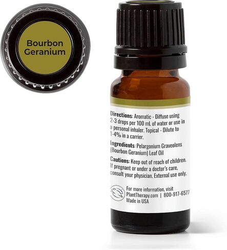 زيت بوربون العطري من بلانت ثيرابي نقي 100%، غير مخفف، علاج عطري طبيعي، درجة علاجية 10 مل (1/3 أونصة) in Saudi Arabia