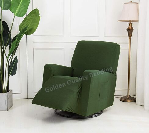 Stretch To Fit One Piece Lazy Boy Chair Recliner Slipcover, Stretch Fit Furniture Chair Recliner Cover With 3 Foam Pieces to Hid Extra Fabric, 4 ELASTIC STRAPS for Cover Stability (Black) in Saudi Arabia