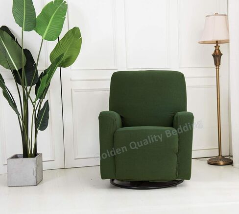 Stretch To Fit One Piece Lazy Boy Chair Recliner Slipcover, Stretch Fit Furniture Chair Recliner Cover With 3 Foam Pieces to Hid Extra Fabric, 4 ELASTIC STRAPS for Cover Stability (Black) in Saudi Arabia