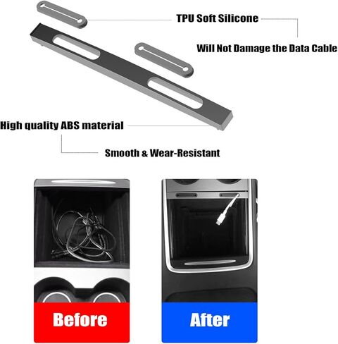 صينية تنظيم وحدة التحكم المركزية من Amooca متوافقة مع طراز تسلا 3 موديل Y 2023 2022 2021 صندوق تخزين مطور ملحقات السيارة الداخلية in Kuwait