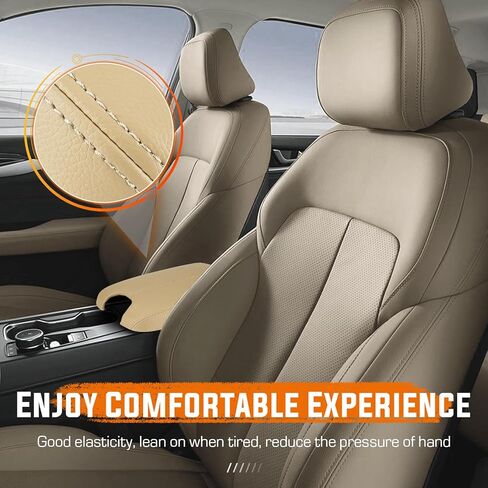 طقم غطاء مسند الذراع لوحدة التحكم المركزية جلد بيج متوافق مع 2008 2009 2010 2011 2012 Honda Accord in Kuwait