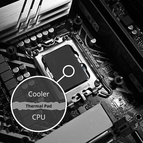 وسادة حرارية عالية الأداء A20KX-188-138-3.0 - استطالة 160 موصلية 2 WmK لـ IC SSD CPU GPU بالوعة الحرارة LED شرائح التبريد حشو فجوة التبريد سهلة الاستخدام، 188X138 مم in Kuwait