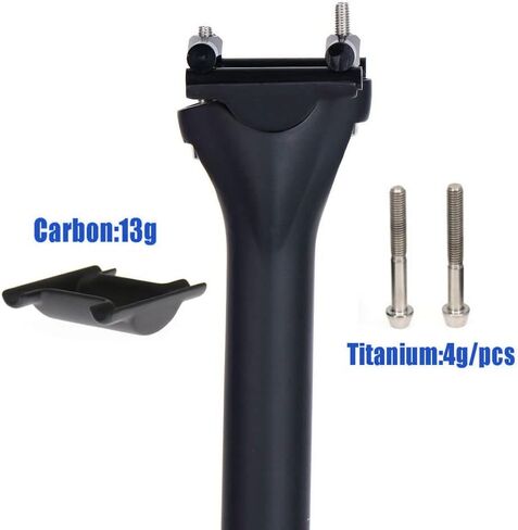 Carbon Fiber Seat Post MTB/Road Bicycle Seat Post 27.2/30.9/31.6×350/400mm Weight 160g in Saudi Arabia