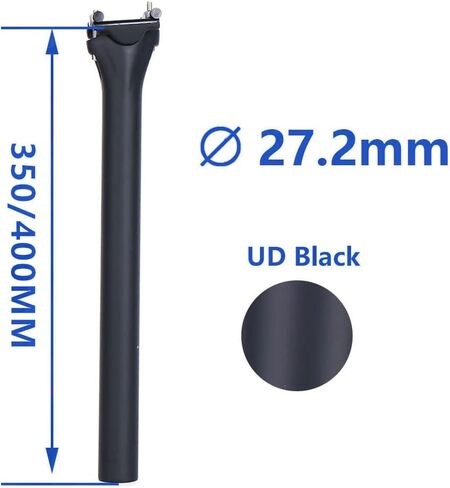 Carbon Fiber Seat Post MTB/Road Bicycle Seat Post 27.2/30.9/31.6×350/400mm Weight 160g in Saudi Arabia
