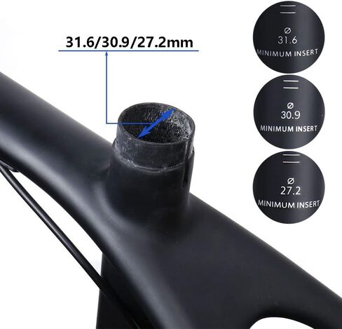 Carbon Fiber Seat Post MTB/Road Bicycle Seat Post 27.2/30.9/31.6×350/400mm Weight 160g in Saudi Arabia