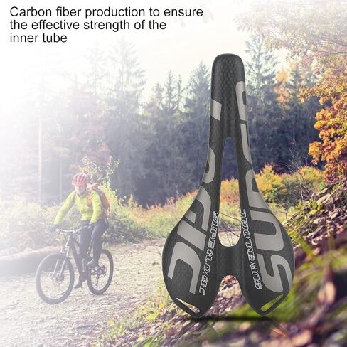 Bike Carbon Saddle, Bike Saddle Cushion Shockproof and Appropriate Elasticity Full Carbon Fiber Bicycle Saddle for Bicycle Enthusiasts in Saudi Arabia