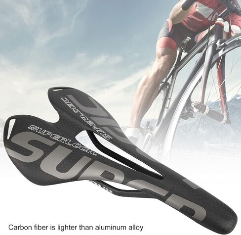 Bike Carbon Saddle, Bike Saddle Cushion Shockproof and Appropriate Elasticity Full Carbon Fiber Bicycle Saddle for Bicycle Enthusiasts in Saudi Arabia