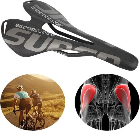 Bike Carbon Saddle, Bike Saddle Cushion Shockproof and Appropriate Elasticity Full Carbon Fiber Bicycle Saddle for Bicycle Enthusiasts in Saudi Arabia