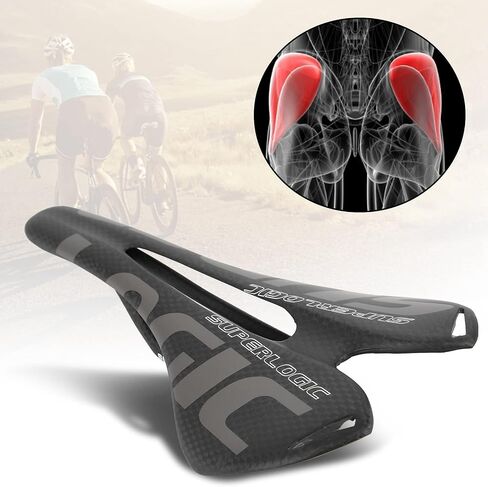 Bike Carbon Saddle, Bike Saddle Cushion Shockproof and Appropriate Elasticity Full Carbon Fiber Bicycle Saddle for Bicycle Enthusiasts in Saudi Arabia