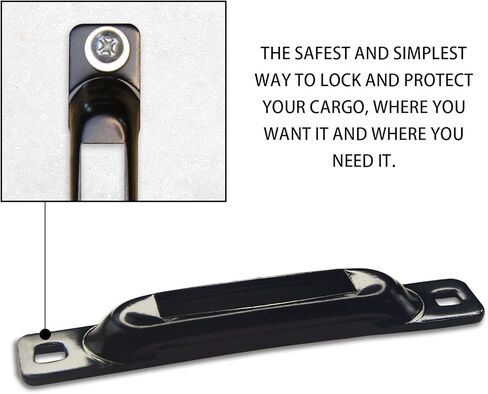 NUOER 10 Pack E Track Single Slot، E Track Single Tie Down المراسي، ملحقات المسار E لنقطة المرساة المقطورة والمستودعات والشاحنات والمرائب والمقطورات in Kuwait