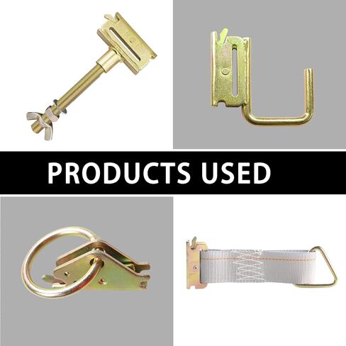 NUOER 10 Pack E Track Single Slot، E Track Single Tie Down المراسي، ملحقات المسار E لنقطة المرساة المقطورة والمستودعات والشاحنات والمرائب والمقطورات in Kuwait