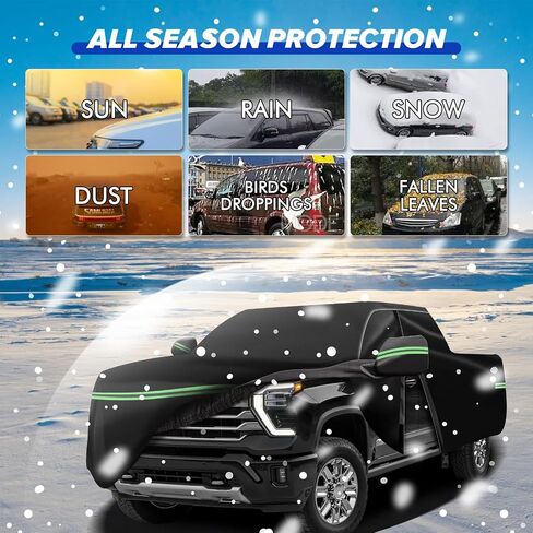 All Weather Protection Car Cover, Compatible with 1996-2023 Toyota Camry Sedan & Solara, 210T 6-Layer Professional Outdoor Full Car Cover with Combination Lock and Large Storage Bag in Kuwait