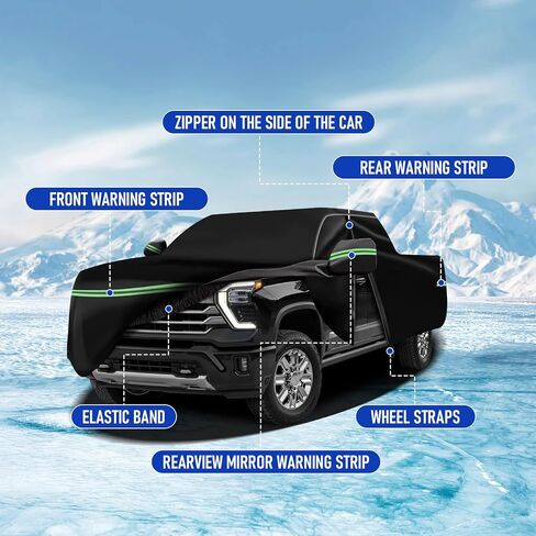 All Weather Protection Car Cover, Compatible with 1996-2023 Toyota Camry Sedan & Solara, 210T 6-Layer Professional Outdoor Full Car Cover with Combination Lock and Large Storage Bag in Kuwait