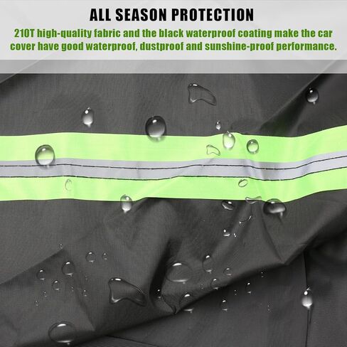 All Weather Protection Car Cover, Compatible with 1996-2023 Toyota Camry Sedan & Solara, 210T 6-Layer Professional Outdoor Full Car Cover with Combination Lock and Large Storage Bag in Kuwait