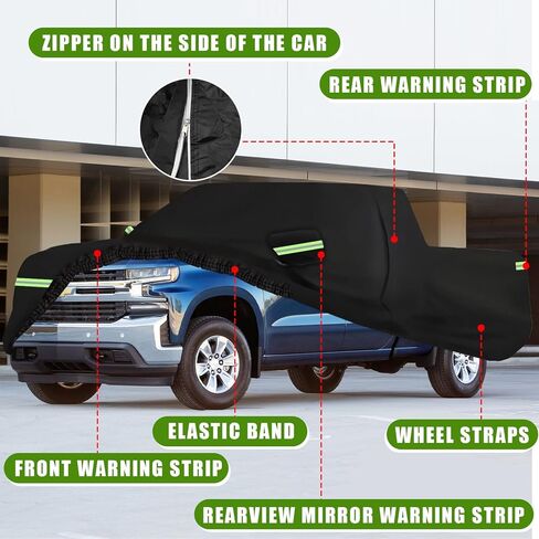 All Weather Protection Car Cover, Compatible with 1996-2023 Toyota Camry Sedan & Solara, 210T 6-Layer Professional Outdoor Full Car Cover with Combination Lock and Large Storage Bag in Kuwait