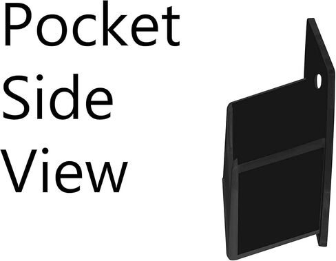 Marketing Holders Hanging Business Card Holder Single Pocket Black Horizontal Holds 3.5" x 2" Printed Media Gift Card Acrylic Wall Caddy Appointment Card Display with Hardware in Kuwait