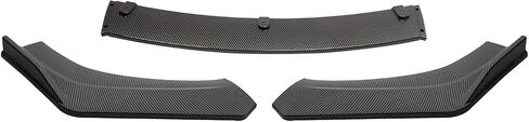 Universal Front Bumper Lip Body Kit ABS Glossy Black Front Lip Spoiler Diffuser Front Bumper Lip Spoiler Wing Body for Most vehicle in Kuwait