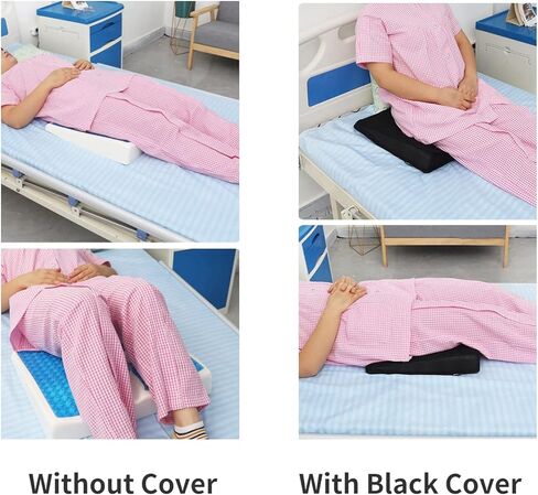 وسادة مقعد من إسفنج الذاكرة من الجل لآلام الورك، وتخفيف آلام الظهر والعصعص وعرق النسا، وسادة كرسي للشلل، والمستقرة، والسيارة، والكرسي المتحرك، وسرير عرق النسا لقرحة الفراش لكبار السن (مع غطاء أسود) in Kuwait