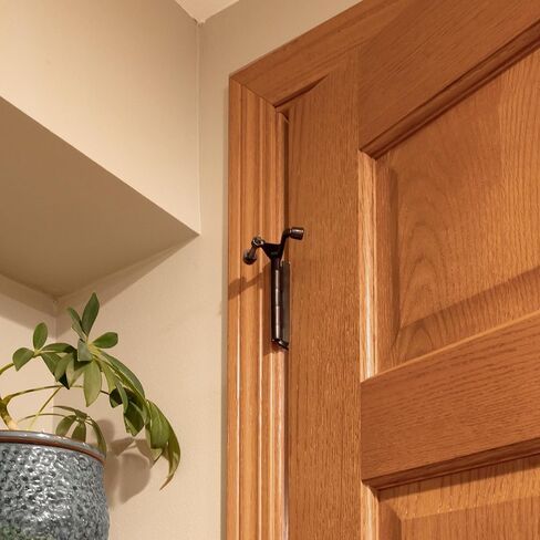 Jumbo Hinge Pin Door Stop Wall Protector with Rubber Tip, Design House Satin Nickel Adjustable Door Stoppers, 5-Pack, 181834 in Saudi Arabia