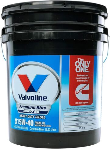 زيت محرك فالفولين VV70506-05 أزرق ممتاز 15W40، 5 جالون in Saudi Arabia