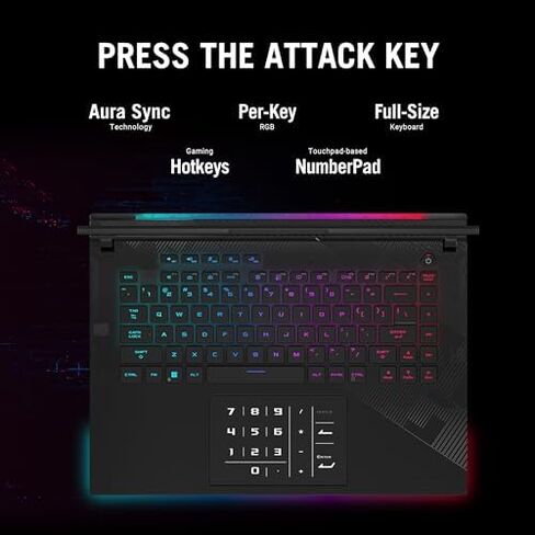 ASUS ROG Strix G16 (2024) كمبيوتر محمول للألعاب، شاشة Nebula مقاس 16 بوصة 16:10 QHD 240 هرتز، GeForce RTX 4060، Intel® Core™ i9-14900HX، 16 جيجابايت DDR5-5600، 1 تيرابايت PCIe SSD، Wi-Fi 6E، Windows 11، G614JVR -ES94 in Saudi Arabia