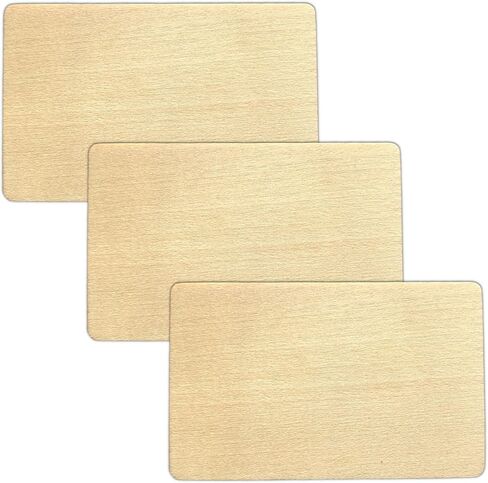 Luxury Basswood NFC Digital Business Cards Blanks - Ntag213, Bulk NFC Tags for Laser Engraver - Custom Business Cards (3 Pieces) in Saudi Arabia