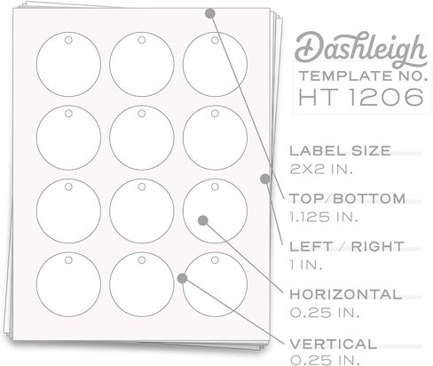 60 Printable Cardstock Hang Tags with Holes, Personalize and Custom Tags (Rectangle - 3 x 1.5 inches, 5 Sheets) in Saudi Arabia