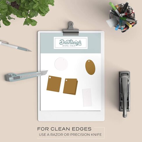 60 Printable Cardstock Hang Tags with Holes, Personalize and Custom Tags (Rectangle - 3 x 1.5 inches, 5 Sheets) in Saudi Arabia