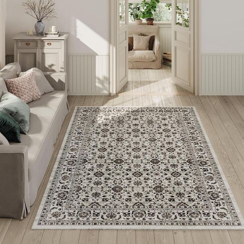 Area Rug, 5x7 Soft Non Slip & Shedding Mat for Living Room, Dining Room, in Saudi Arabia