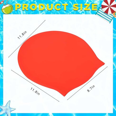 4 Pcs Extra Large Swim Cap for Braids and Dreadlocks Waterproof Swimming Caps Silicone Pool Swimming Cap for Long Hair Thick Extensions Curly Weaves Afros Women and Men, to Keep Hair Dry in Saudi Arabia