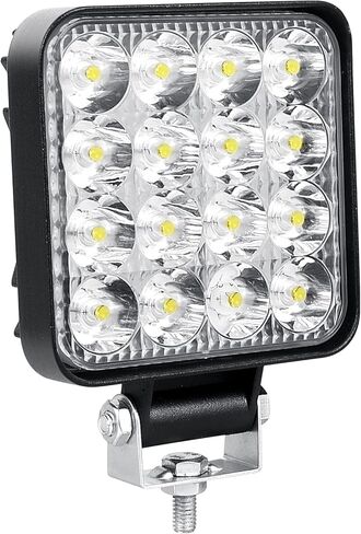 SKYWORLD 2Pcs 4inch 48W LED Pods Light Mini Work Light Bar Square Spotlights 6000K Driving Lamp for Car Truck Offroad Vehicles Truck ATV UTV SUV Tractor in Saudi Arabia