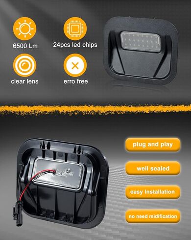 Multipro الباب الخلفي خطوة ضوء أدى أضواء السرير شاحنة متوافقة مع جي إم سي سييرا 1500 2500HD 3500HD تشيفي سيلفرادو 1500 2019-2022 مع موصل تسخير الأسلاك in Kuwait