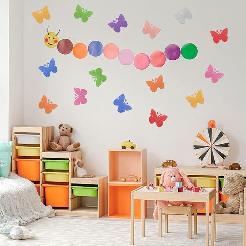 Whaline 45Pcs Christmas Tree Cutouts Glitter Pine Tree Shape Paper Cut-Outs Xmas Colorful Bulletin Board Decor with 100Pcs Glue Points for DIY Crafts Party Home Classroom in Kuwait