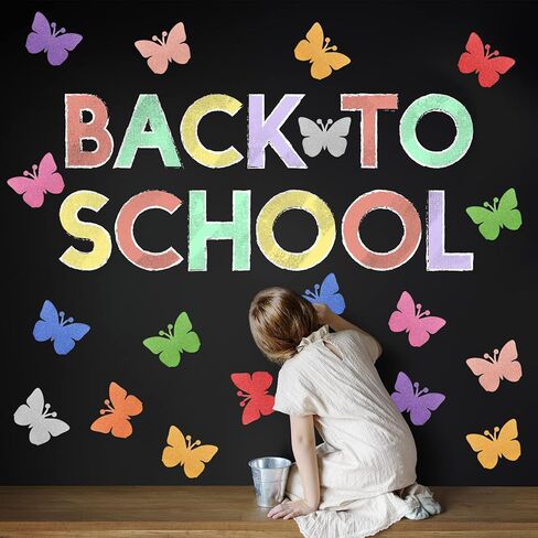 Whaline 45Pcs Christmas Tree Cutouts Glitter Pine Tree Shape Paper Cut-Outs Xmas Colorful Bulletin Board Decor with 100Pcs Glue Points for DIY Crafts Party Home Classroom in Kuwait